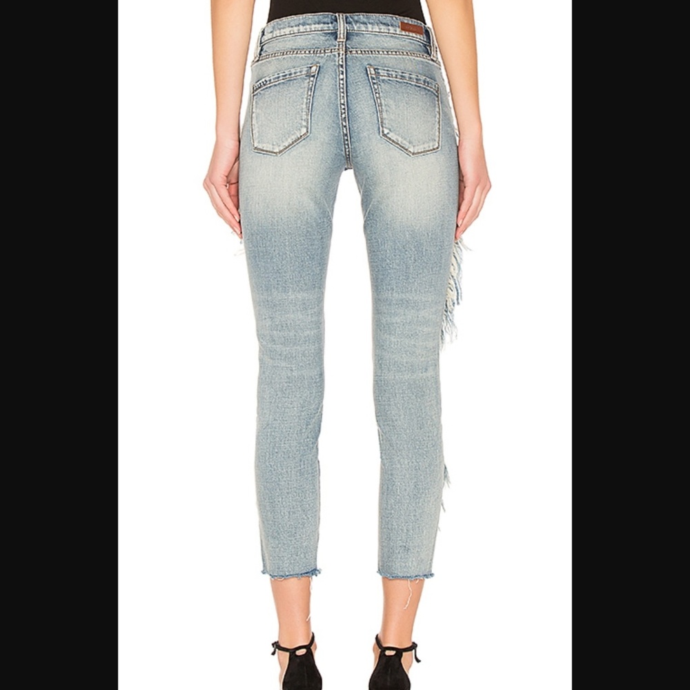 Blank NYC The Bond Good Call Wash High Rise Skinny Sassy Flounce Jeans Sz 26 NWT - Picture 7 of 14